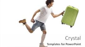  Presentation with shot - Presentation theme enhanced with full-length-profile-shot background and a white colored foreground