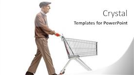  Presentation with healthy workplace full length side view - PPT theme having full-length-profile-shot background and a white colored foreground