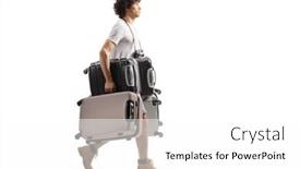  Presentation with shot - PPT layouts enhanced with full-length-profile-shot background and a  colored foreground