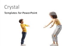  Presentation with shot - PPT theme featuring full-length-profile-shot background and a white colored foreground