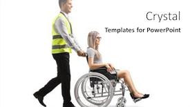  Presentation with airport - PPT layouts having full-length-profile-shot background and a white colored foreground