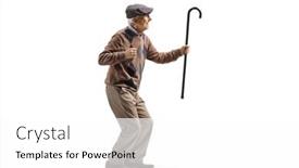  Presentation with shot - PPT theme with full-length-profile-shot background and a white colored foreground