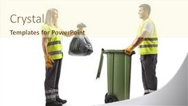  Presentation with bin - Presentation theme enhanced with full-length-profile-shot background and a cream colored foreground