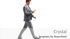  Presentation with professional - Presentation theme enhanced with full-length-profile-shot background and a white colored foreground