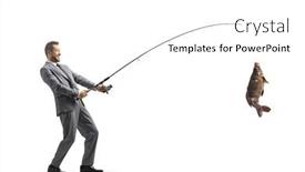  Presentation with shot - PPT theme consisting of full-length-profile-shot background and a white colored foreground