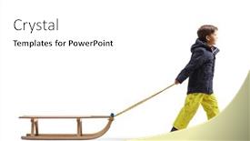  Presentation with shot - Slide deck enhanced with full-length-profile-shot background and a white colored foreground