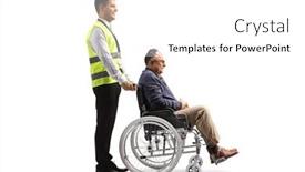  Presentation with shot - Slides featuring full-length-profile-shot background and a white colored foreground