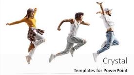  Presentation with shot - PPT layouts featuring full-length-profile-shot background and a white colored foreground