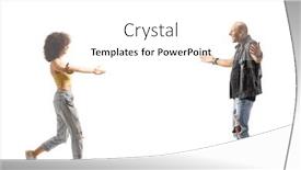  Presentation with punk - PPT theme having full-length-profile-shot background and a white colored foreground