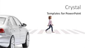  Presentation with alone - PPT theme with full-length-profile-shot background and a white colored foreground