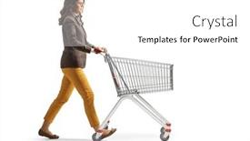  Presentation with healthy workplace full length side view - PPT layouts consisting of full-length-profile-shot background and a white colored foreground