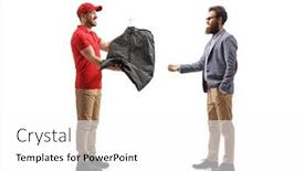  Presentation with shot - PPT layouts with full-length-profile-shot background and a white colored foreground