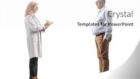  Presentation with weight - Slides featuring full-length-profile-shot background and a white colored foreground