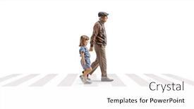  Presentation with grandfather - Theme enhanced with full-length-profile-shot background and a white colored foreground