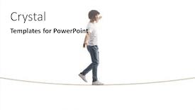  Presentation with balance - Presentation having full-length-profile-shot background and a white colored foreground