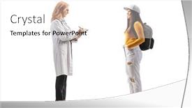  Presentation with student writing - Theme consisting of full-length-profile-shot background and a white colored foreground