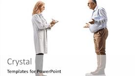  Presentation with weight - PPT theme having full-length-profile-shot background and a white colored foreground