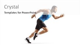  Presentation with shot - Slides having full-length-profile-shot and a  colored foreground