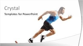  Presentation with shot - Presentation design featuring full-length-profile-shot background and a white colored foreground