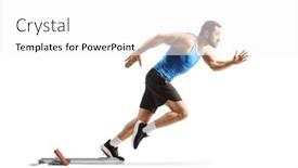  Presentation with shot - Presentation theme enhanced with full-length-profile-shot background and a white colored foreground