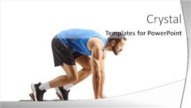  Presentation with shot - Slide deck featuring full-length-profile-shot background and a white colored foreground