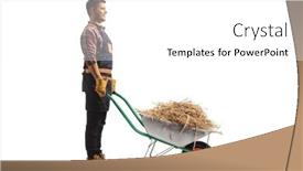  Presentation with shot - Slides featuring full-length-profile-shot and a white colored foreground