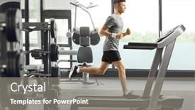  Presentation with shot - Slide deck with full-length-profile-shot and a  colored foreground