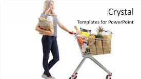  Presentation with waiting line - Colorful slide deck enhanced with full length profile shot backdrop and a white colored foreground