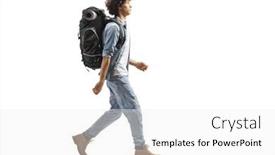  Presentation with full length portrait two men women brown sweater - Theme featuring full-length-profile background and a white colored foreground