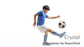  Presentation with juggling - Slides with full-length-shot background and a white colored foreground