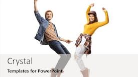  Presentation with shot - PPT theme having full-length-shot background and a white colored foreground