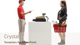  Presentation with cash - PPT layouts with full-length-shot background and a lemonade colored foreground