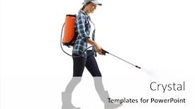  Presentation with fertilizer - Presentation design enhanced with full-length-shot background and a white colored foreground