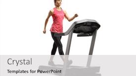  Presentation with treadmill - Slide set enhanced with full-length-shot background and a light gray colored foreground