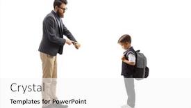  Presentation with late - PPT layouts consisting of full-length-shot background and a white colored foreground