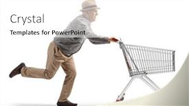  Presentation with elderly - Slide set having full-length-shot background and a white colored foreground