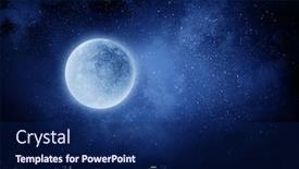  Presentation with moon - Slides with full-moon-background-mixed-media background and a navy blue colored foreground