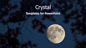  Presentation with night sky moon - Presentation having full moon on the dark background and a wine colored foreground