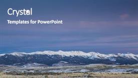  Presentation with colorado - PPT theme having full moon over snowy medicine bow mountains north park near walden colorado background and a ocean colored foreground