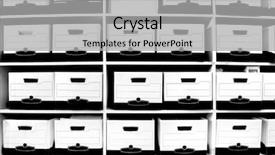  Presentation with cuban cigars in boxes - Cool new presentation theme with full of files and box backdrop and a  colored foreground