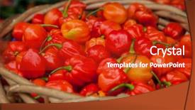  Presentation with grown - Theme having full of fine grown habanero background and a crimson colored foreground