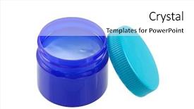 Presentation with ointment cream - Audience pleasing slide deck consisting of full of mentholated topical ointment backdrop and a white colored foreground