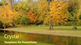  Presentation with color full - Audience pleasing theme consisting of full peak in new england backdrop and a  colored foreground