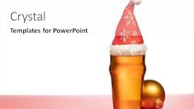  Presentation with ale - Theme consisting of full-pint-glass-of-lager background and a white colored foreground