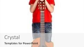  Presentation with acoustic - Audience pleasing PPT layouts consisting of classical music kids - full portrait of caucasian boy backdrop and a white colored foreground