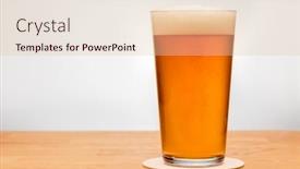  Presentation with ale - Slides enhanced with full-shaker-pint-glass background and a lemonade colored foreground