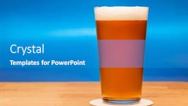  Presentation with ale - Slide deck with full-shaker-pint-glass background and a teal colored foreground