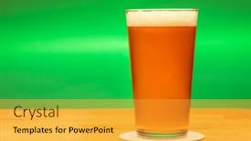  Presentation with green glass - Slides with full-shaker-pint-glass background and a yellow colored foreground