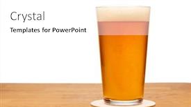  Presentation with ale - Presentation theme enhanced with full-shaker-pint-glass background and a white colored foreground