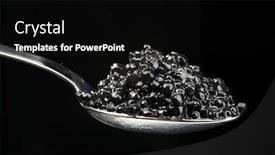  Presentation with caviar - Theme enhanced with full spoon of black caviar background and a black colored foreground